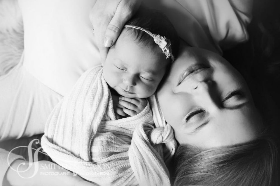 mom-and-baby-posing-newborn-photography-session